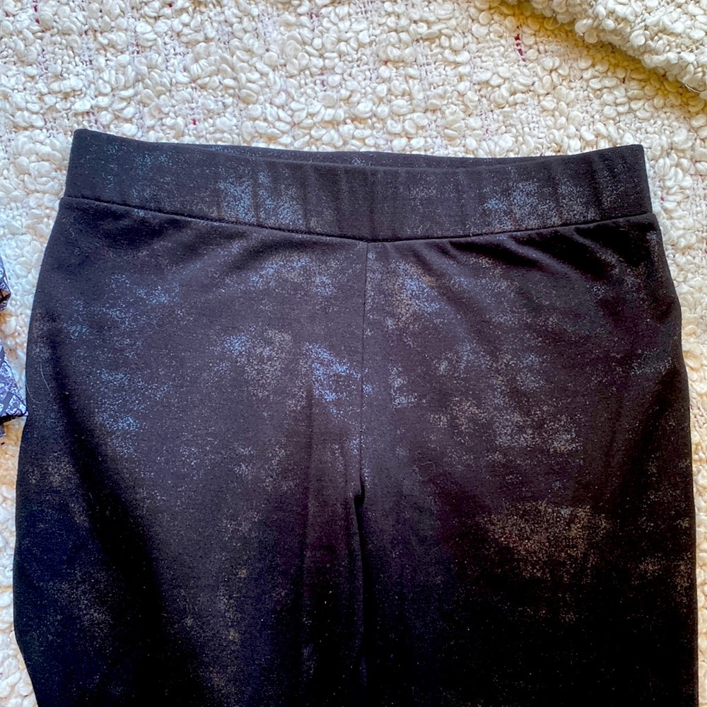 Black glitter leggings
